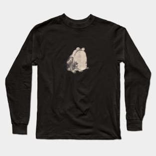 Japanese Woodblock Frog by Ito Jakuchu Long Sleeve T-Shirt